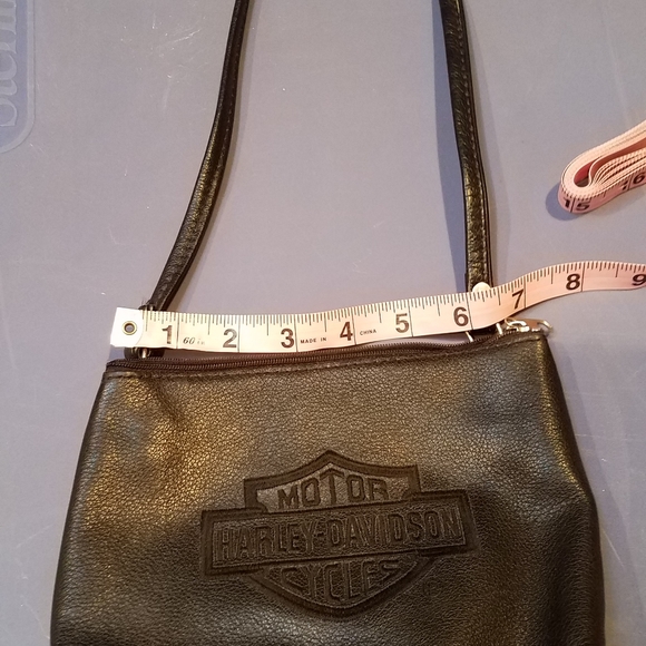 HarleyDavidson Bags Harleydavidson Small Black Leather Bag Poshmark
